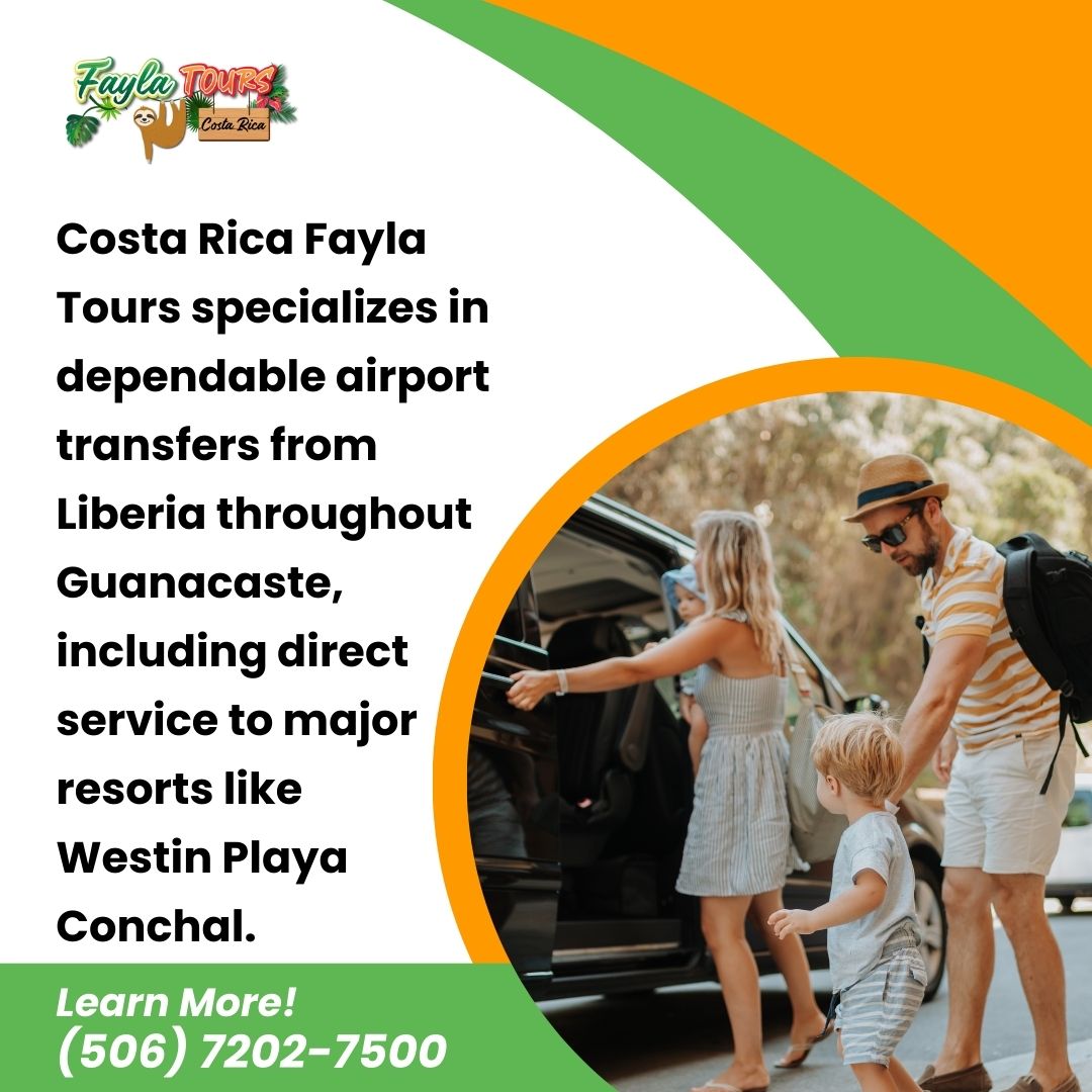 Costa Rican airport shuttle in Liberia